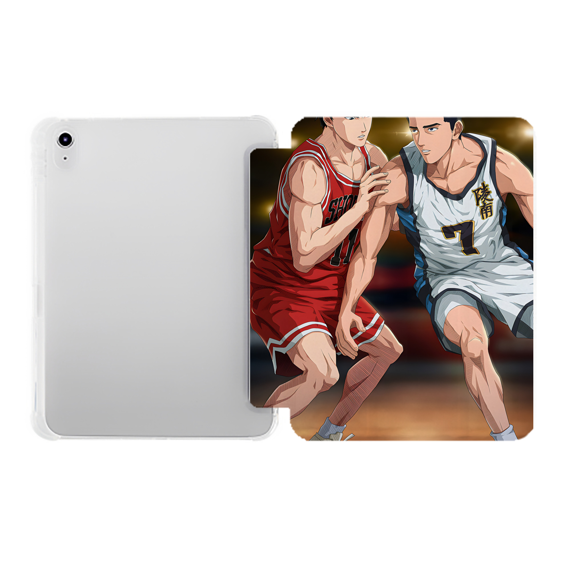 （画像用） SLAM DUNK／スラムダンク IPad ケース ペン収納付き 三つ折りスタンド PUレザー×シリコン 対応機種9.5/10.5/10.9インチ